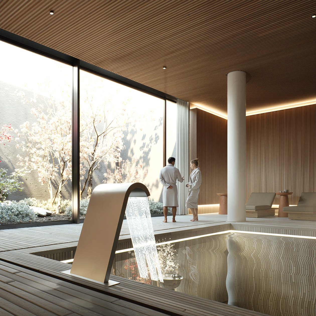Pool Deck & Garden Courtyard